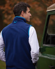 MENS FLEECE GILET - NAVY/FOREST - LIMITED EDITION