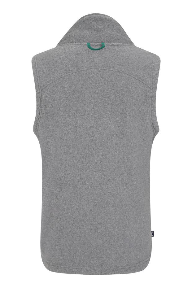 MENS FLEECE GILET - GREY/FOREST - LIMITED EDITION