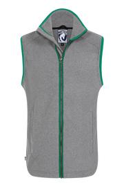 MENS FLEECE GILET - GREY/FOREST - LIMITED EDITION