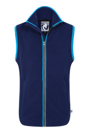 MENS FLEECE GILET - NAVY/KINGFISHER - LIMITED EDITION